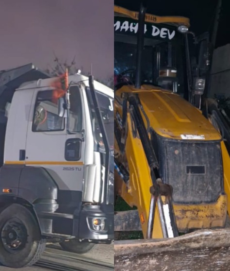 'Crackdown on illegal mining by samba police, 11 vehicles seized including excavator'